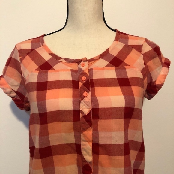 The North Face Tops - The North Face button down plaid shirt